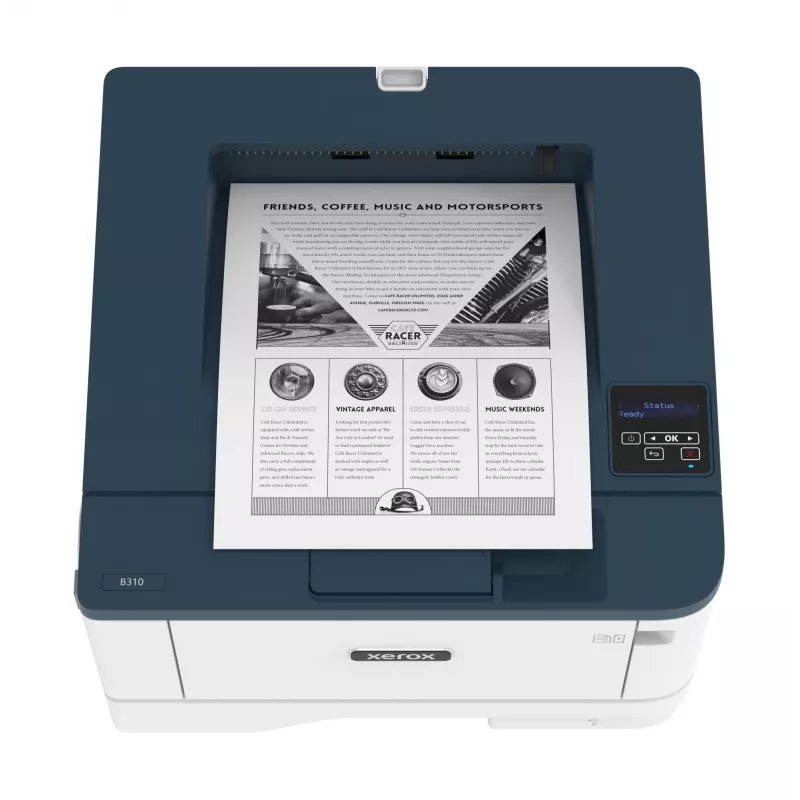 Xerox B310 A4 40ppm draadloze duplexprinter PS3 PCL5e/6 2 lades totaal 350 vellen