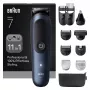 Haartrimmer Braun AIO7540 zwart blauw lithium-ion 120 min