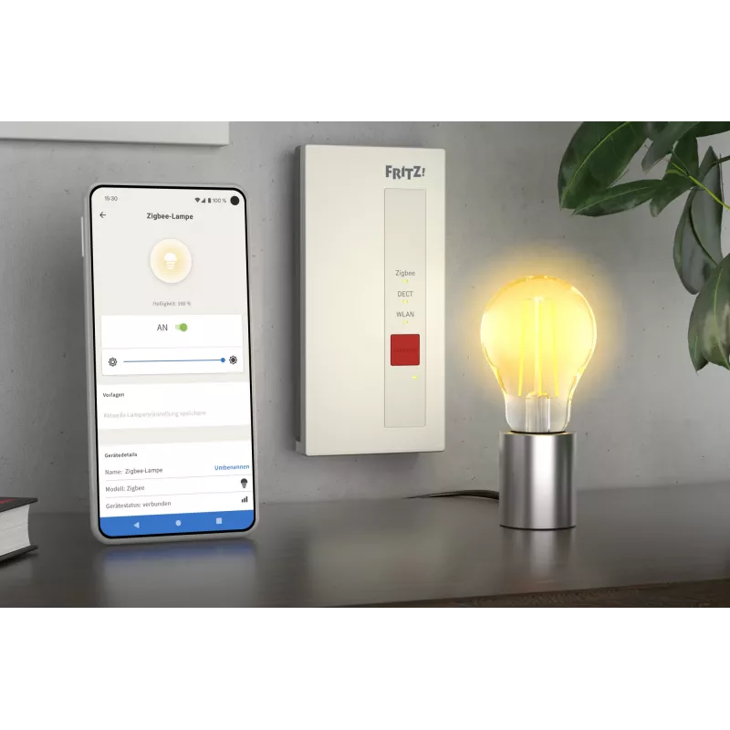 FRITZ!DECT Smart Gateway draadloos wit Gigabit Ethernet 128-bit AES