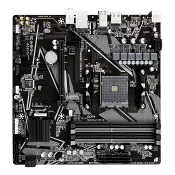 GIGABYTE A520M DS3H V2 moederbord - ondersteunt AMD Ryzen 5000-serie AM4 CPU's, tot 4733 MHz DDR4 (OC), PCIe 3.0 x16, GbE LAN, USB 3.2 Gen 1