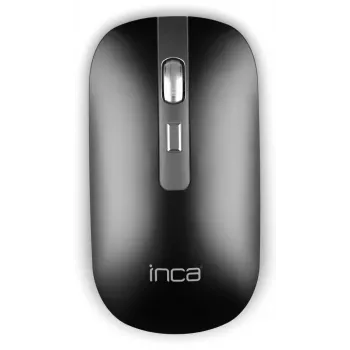 INCA draadloze muis IWM-531RA – Bluetooth & RF draadloos 2,4 GHz – 1600 dpi – zwart/zilver