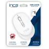 INCA draadloze muis Iwm-243rb Candy Design - RF draadloos 2,4GHz - 1600dpi - wit
