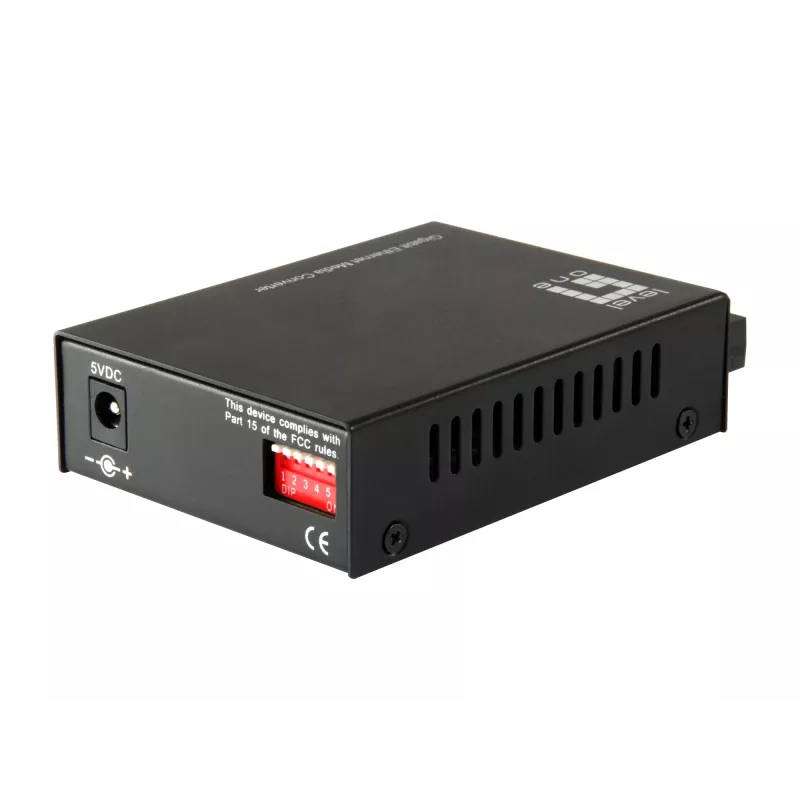 LevelOne RJ45 naar SC Gigabit mediaconverter, singlemode vezel, 20 km