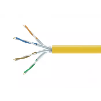 Netwerkkabel EQUIP 404563 Cat7a S/FTP (S-STP) 1000 m, geel, 10GBase-T