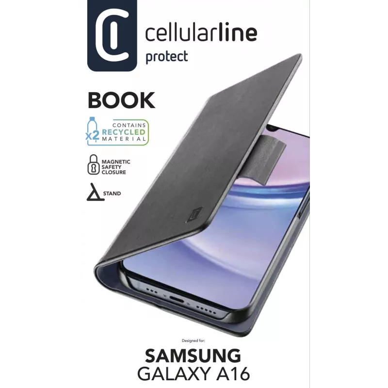 Cellularline Book - Galaxy A16 bookcase met kaartvak en magneetsluiting
