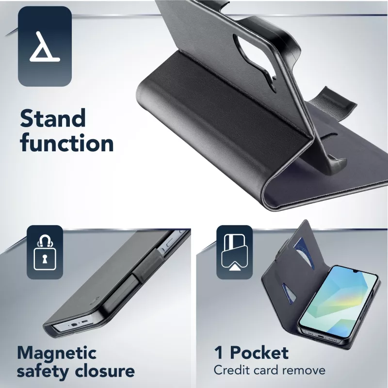 Cellularline Book - Galaxy A16 bookcase met kaartvak en magneetsluiting