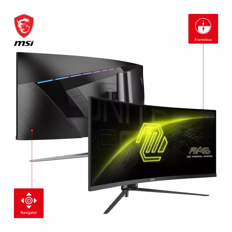 MSI MAG 345CQRDE computermonitor 86,4 cm (34 inch) 3440 x 1440 pixel UltraWide Dual Quad HD zwart