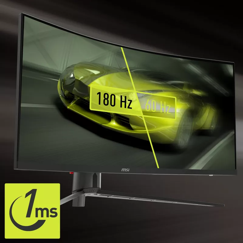 MSI MAG 345CQRDE computermonitor 86,4 cm (34 inch) 3440 x 1440 pixel UltraWide Dual Quad HD zwart