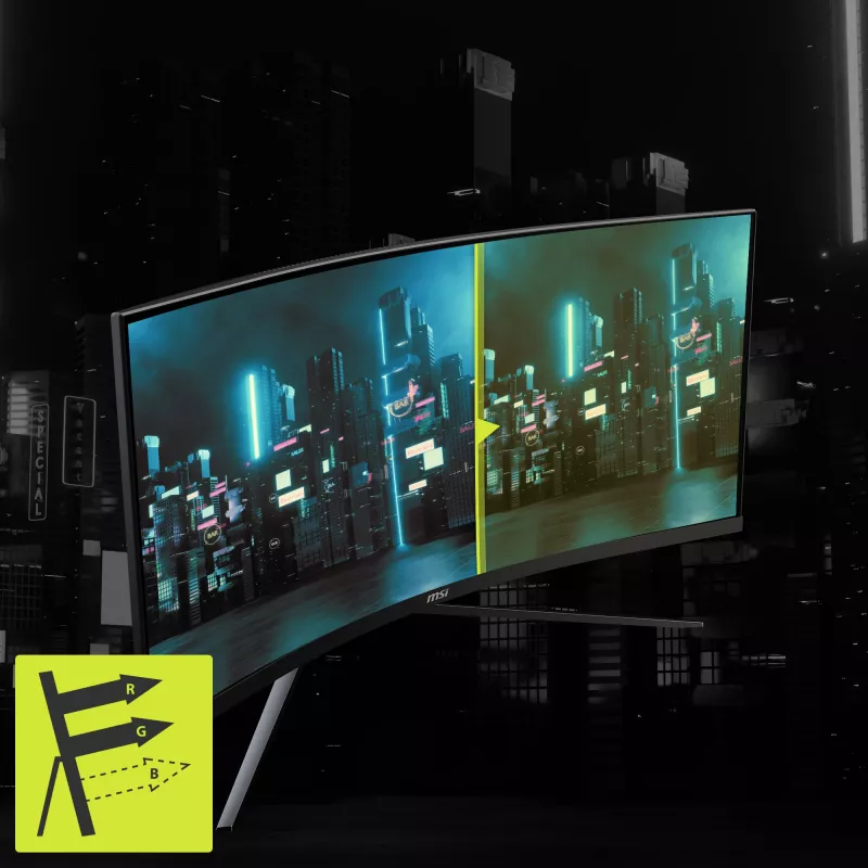 MSI MAG 345CQRDE computermonitor 86,4 cm (34 inch) 3440 x 1440 pixel UltraWide Dual Quad HD zwart