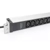 DIGITUS 1U aluminium PDU rackinbouwbaar 12x C13 16A 230VAC 50/60Hz randaardestekker