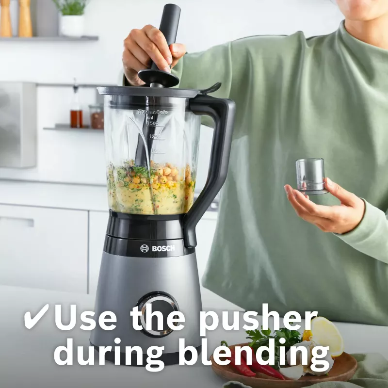 Bosch Serie 4 MMB6177S blender 1,5 L tafelmixer 1200 W zwart, zilver