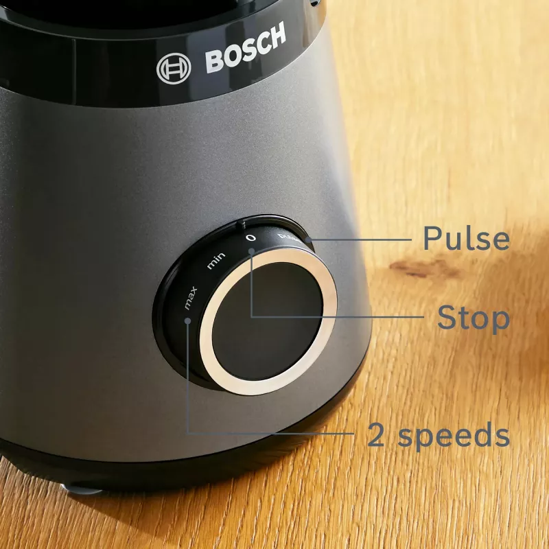 Bosch Serie 4 MMB6177S blender 1,5 L tafelmixer 1200 W zwart, zilver