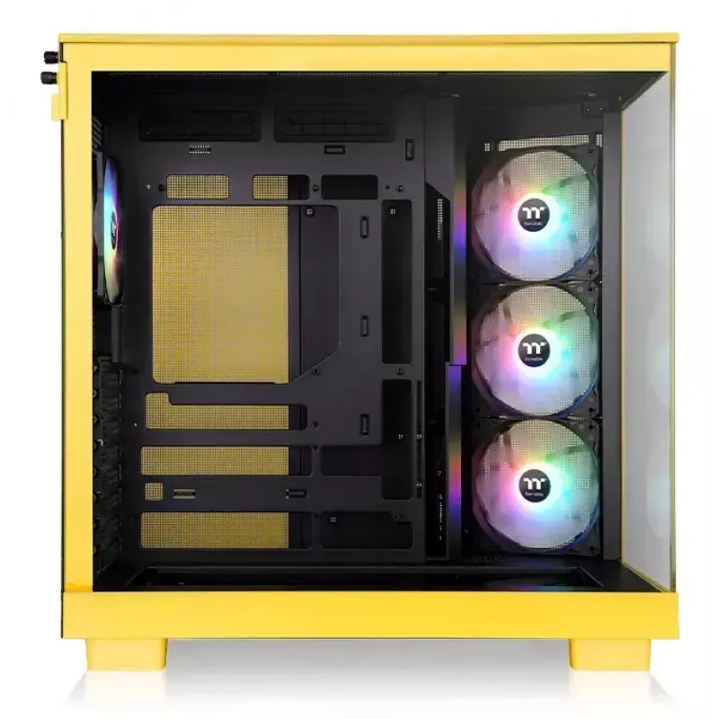 PC-behuizing Thermaltake View 380 XL TG ARGB midi tower geel