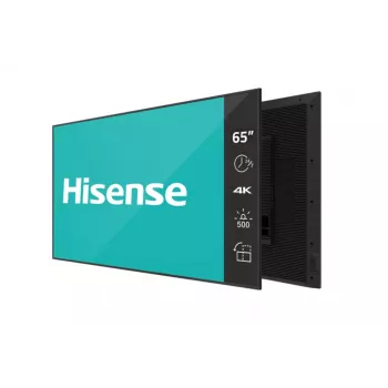 Hisense 65DM66D signage display 165,1 cm (65 inch) LED Wi-Fi 500 cd/m² 4K Ultra HD zwart ingebouwde processor Android 11 24/7