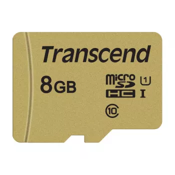 TRANSCEND Micro-SDHC-kaart 500s 8 GB UHS-I U1 MLC met adapter