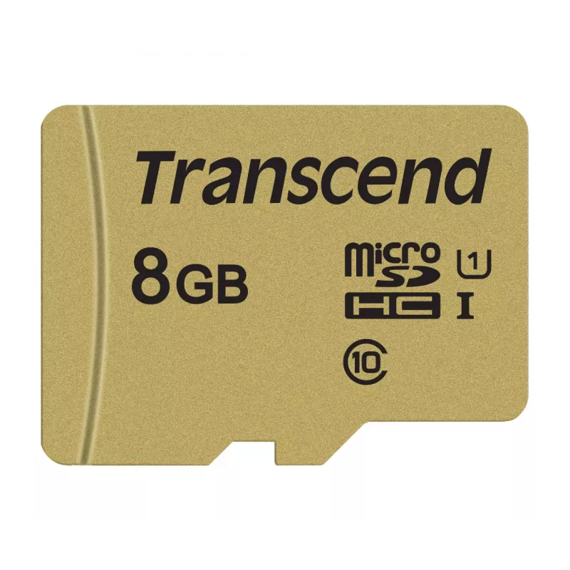 TRANSCEND Micro-SDHC-kaart 500s 8 GB UHS-I U1 MLC met adapter