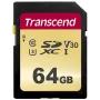 Flashgeheugen Transcend 64GB SDXC UHS-I 500S