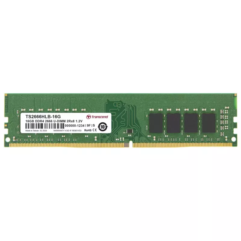 Geheugen Transcend DDR4-2666 U-DIMM 16 GB