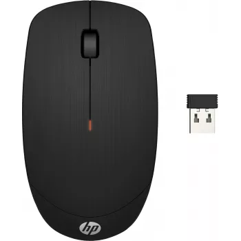 HP draadloze muis X200, voor beide handen, optisch, RF-draadloos, 1600 DPI, zwart