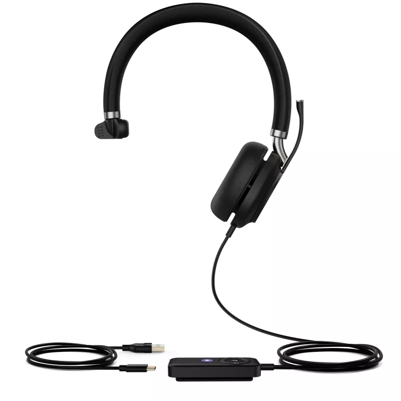 Yealink UH38 Mono Teams -W/O BAT USB-C-USB bedrade headset