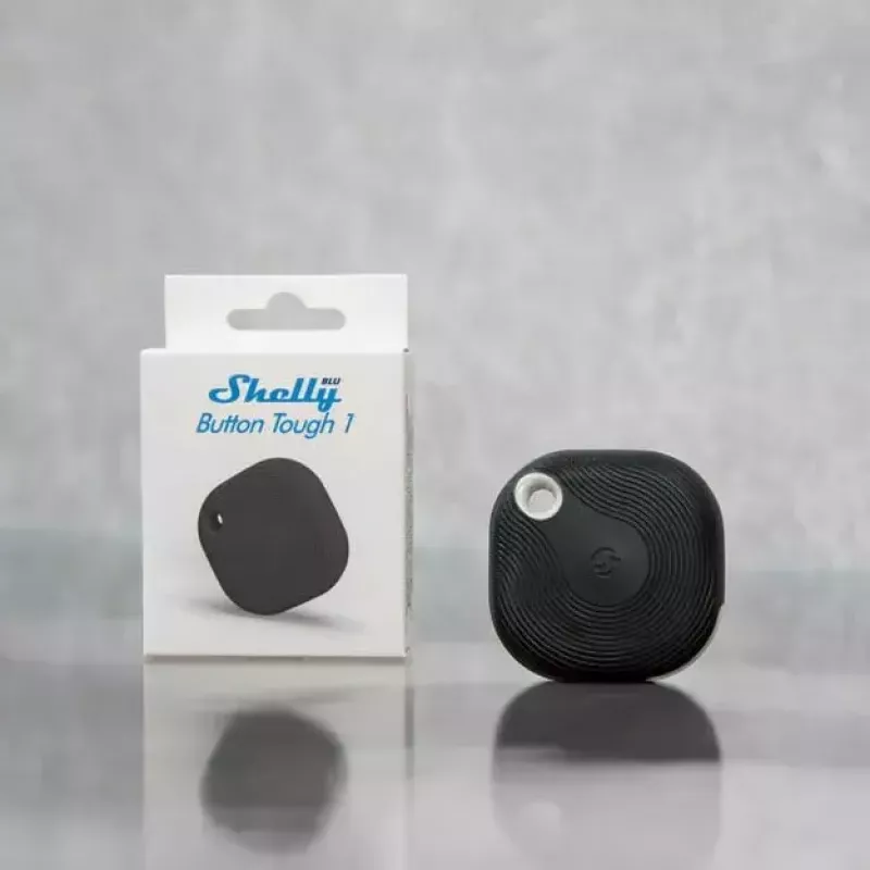 Slimme knop Shelly BLU Button Tough 1 zwart kunststof 3V CR2032