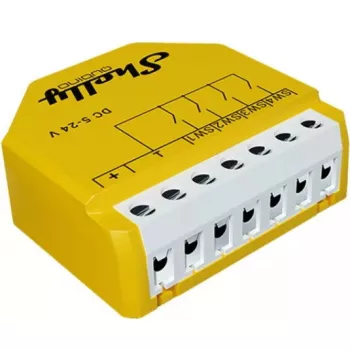 Smart switch Shelly Qubino Wave i4 DC geel draadloos 5-24V
