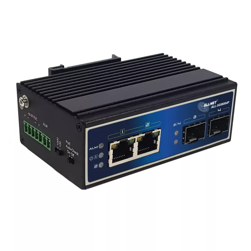 Unmanaged switch ALLNET ALL-SGI8004P Gigabit Ethernet PoE 2 poorten