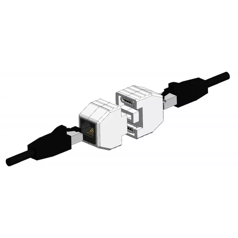 ALLNET ALL-RJ45-MAGNET interfacekaarten/-adapters RJ-45 wit 90W