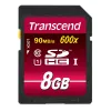 Flashgeheugen Transcend 8 GB SDHC Class 10 UHS-I 600x TS8GSDHC10U1