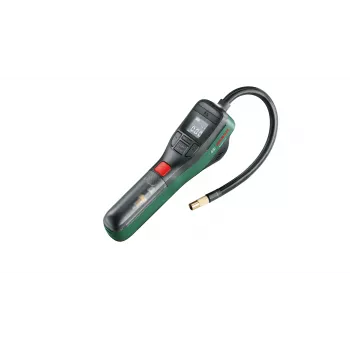 Elektrische luchtpomp Bosch 0.603.947.000 — draagbaar, oplaadbaar, 10 bar (150–150 psi), 3000 mAh, USB‑C, 10 l/min, met slang en accessoires