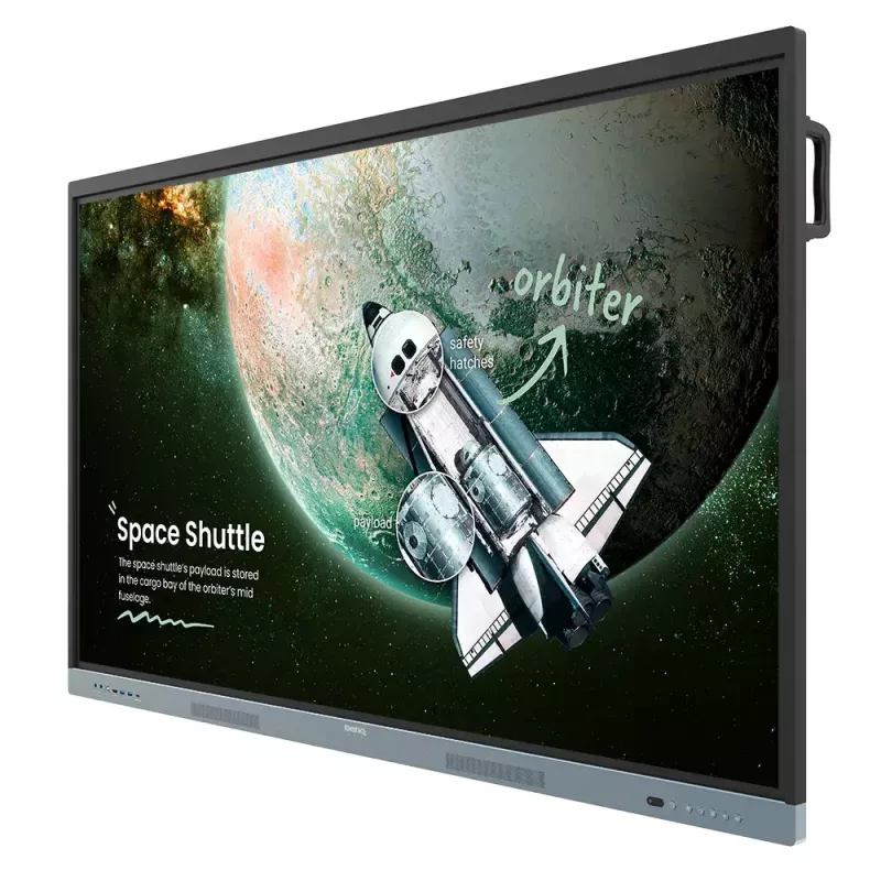 BenQ RE6504 Interactief flatdisplay 165,1 cm (65 inch) 450 cd/m² 4K Ultra HD Zwart, Grijs Touchscreen Geïntegreerde processor Android