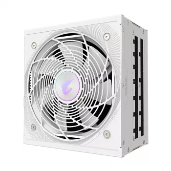 Voeding GIGABYTE AORUS ELITE P1000W ATX 3.1 1000W 80 PLUS Platinum Volledig modulair Wit, 6x (6+2) PCIe, 8 SATA