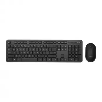 ASUS CW100 Toetsenbord Muis meegeleverd Universeel RF draadloos + USB Zwart
