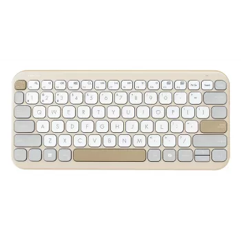 ASUS Marshmallow KW100 Toetsenbord Draadloos Bluetooth QWERTZ Beige Grijs Wit