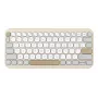 ASUS Marshmallow KW100 Toetsenbord Draadloos Bluetooth QWERTZ Beige Grijs Wit
