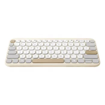 ASUS Marshmallow KW100 Toetsenbord Draadloos Bluetooth QWERTZ Beige Grijs Wit