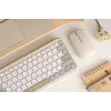 ASUS Marshmallow KW100 Toetsenbord Draadloos Bluetooth QWERTZ Beige Grijs Wit