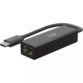 USB-C naar Ethernet-adapter Logitech Logi 1000 Mbit/s Graphite