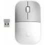 HP Z3700 keramisch wit draadloze muis, dubbelhandig, optisch, RF Wireless, 1200 DPI, zilver, wit