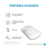 HP Z3700 keramisch wit draadloze muis, dubbelhandig, optisch, RF Wireless, 1200 DPI, zilver, wit