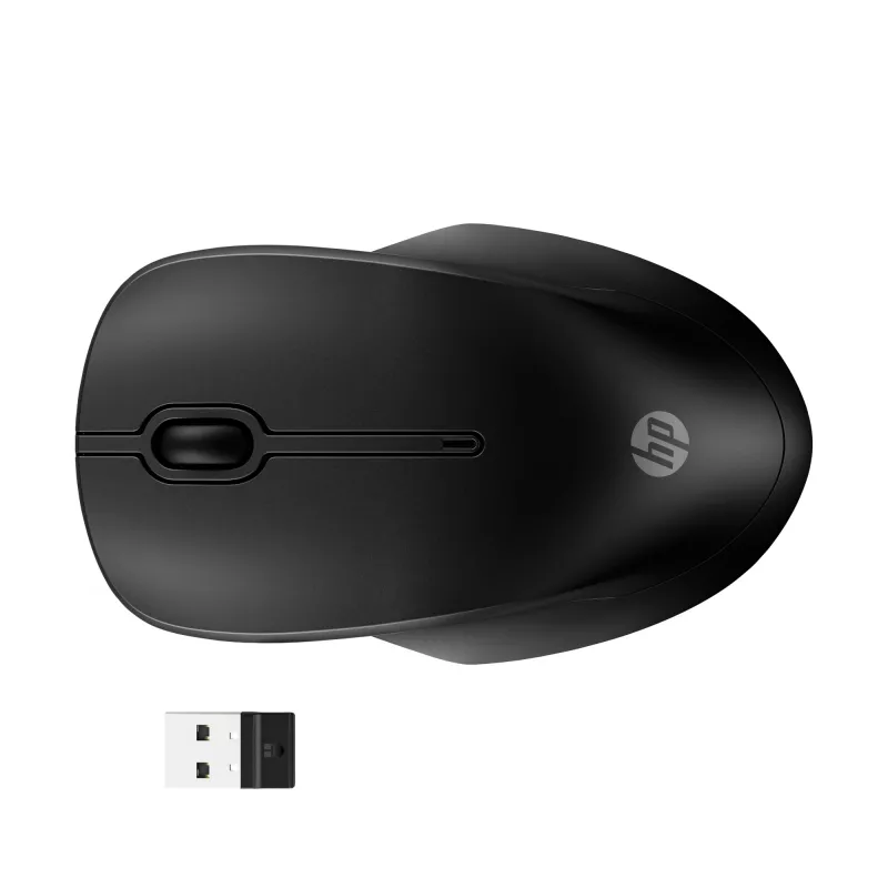 HP 255 Dual Wireless Mouse, dubbelhandig, optisch, RF Wireless + Bluetooth, 1600 DPI, zwart