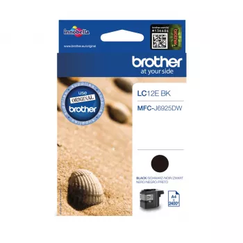 Brother LC12EBK inktpatroon 1 st. origineel zwart