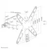 Neomounts FL40-450BL14 tv-mastmontagebeugel 32-55 inch – Ø 28-50 mm – volledig beweegbaar
