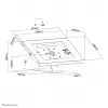 Neomounts DS15-630WH1 tabletstandaard voor tafel en wand 9,7-11 inch - afsluitbaar