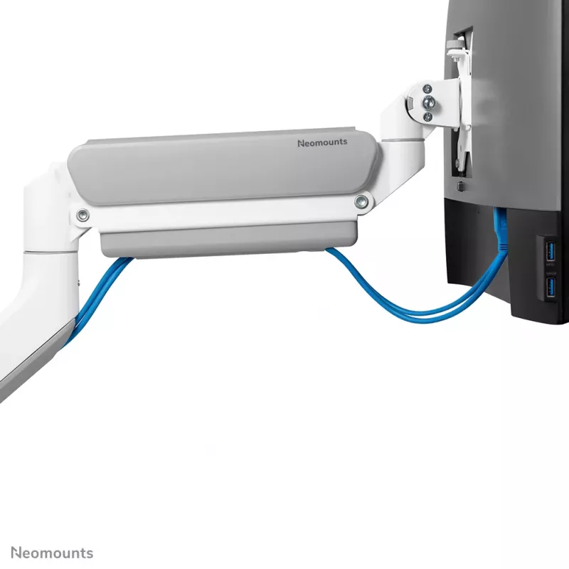 Neomounts DS70-450WH1 monitorarm 17-42 inch - gasveer - Topfix - 180°-stop