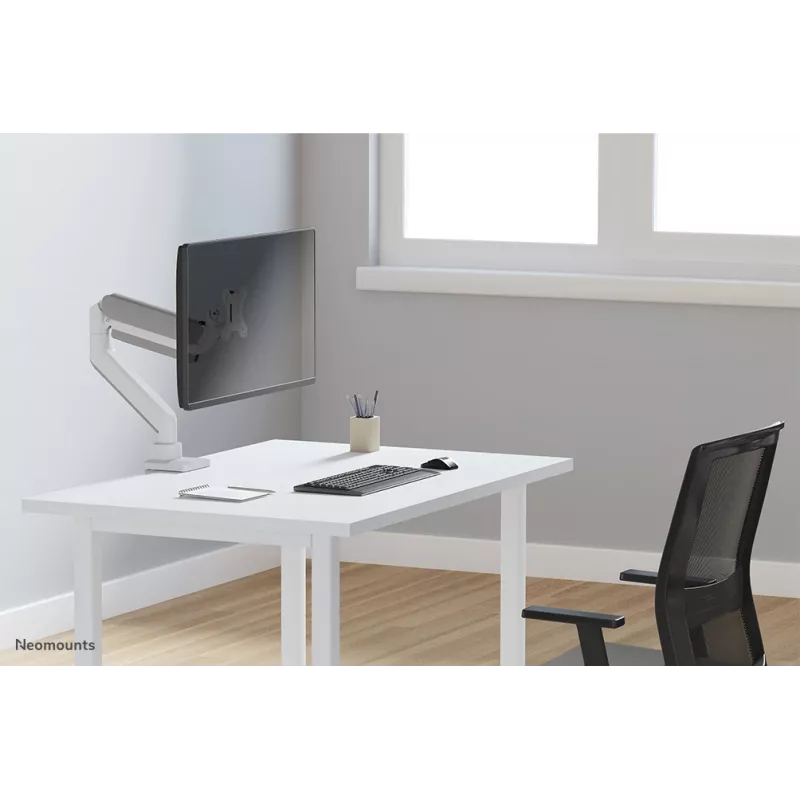 Neomounts DS70-450WH1 monitorarm 17-42 inch - gasveer - Topfix - 180°-stop