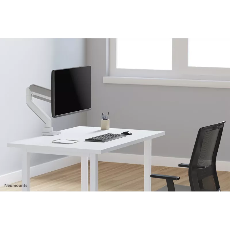 Neomounts DS70-450WH1 monitorarm 17-42 inch - gasveer - Topfix - 180°-stop