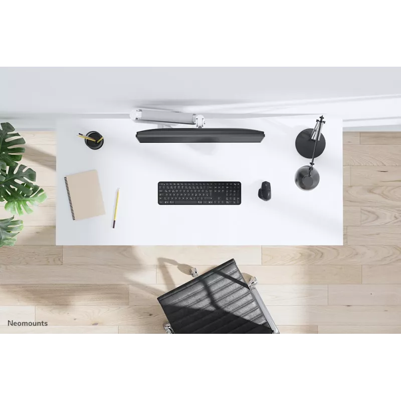 Neomounts DS70-450WH1 monitorarm 17-42 inch - gasveer - Topfix - 180°-stop