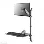 Wandgemonteerde zit-sta-werkstation Neomounts WL90-325BL1 max. gewicht 9 kg