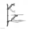 Wandgemonteerde zit-sta-werkstation Neomounts WL90-325BL1 max. gewicht 9 kg
